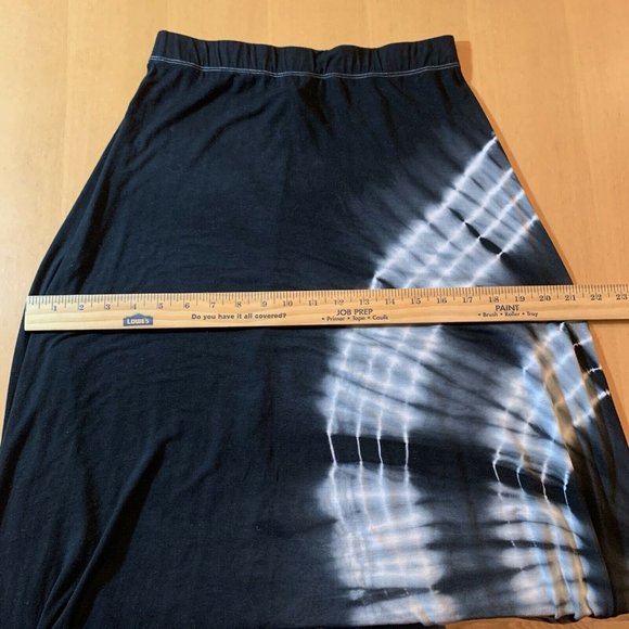 SOLD Go Couture Gray Tie Dye Knit Maxi Skirt - Picture 6 of 9